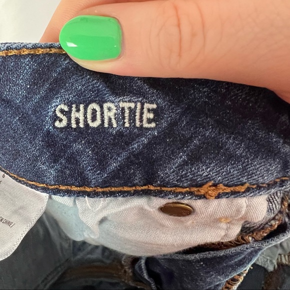 American Eagle Outfitters Shortie Denim Shorts, size 6 - Picture 3 of 7